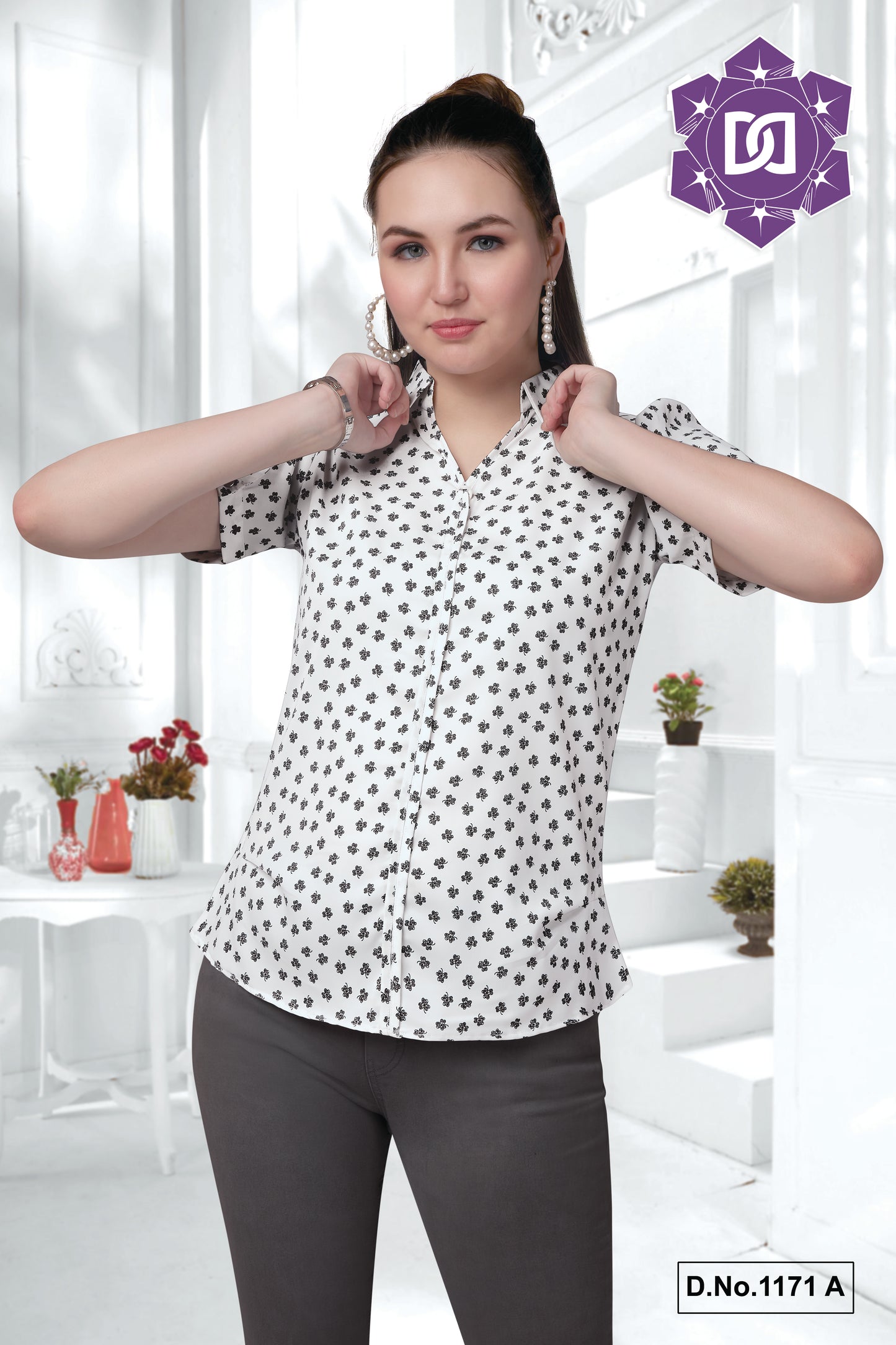Regular Printed Western Top For Women and Girls