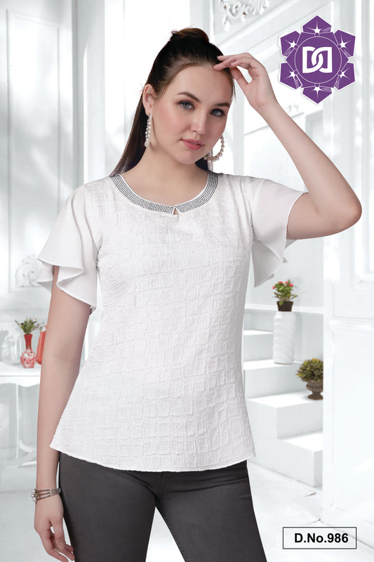 Regular Fit Western Top For Women and  Girls
